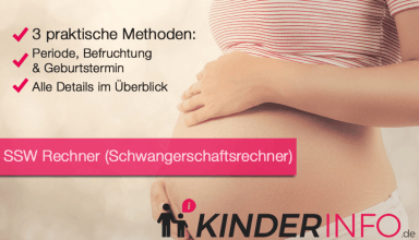 SSW Rechner - Schwangerschaftsrechner - Geburtsterminrechner